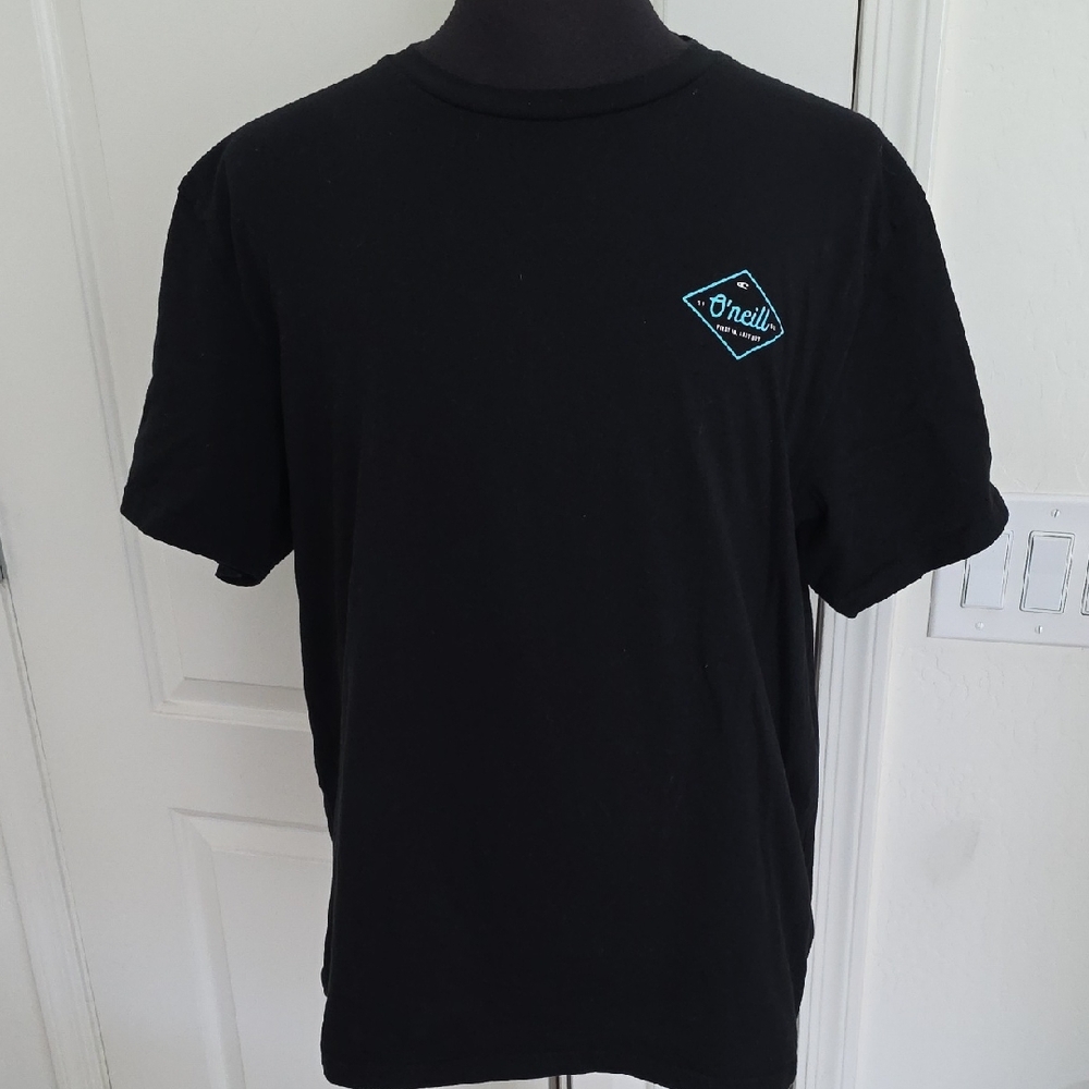 O'Neill Black Tee with Blue Logo